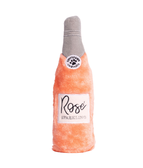 Bouteille pour chien Happy Hour Crusherz Rosé en peluche