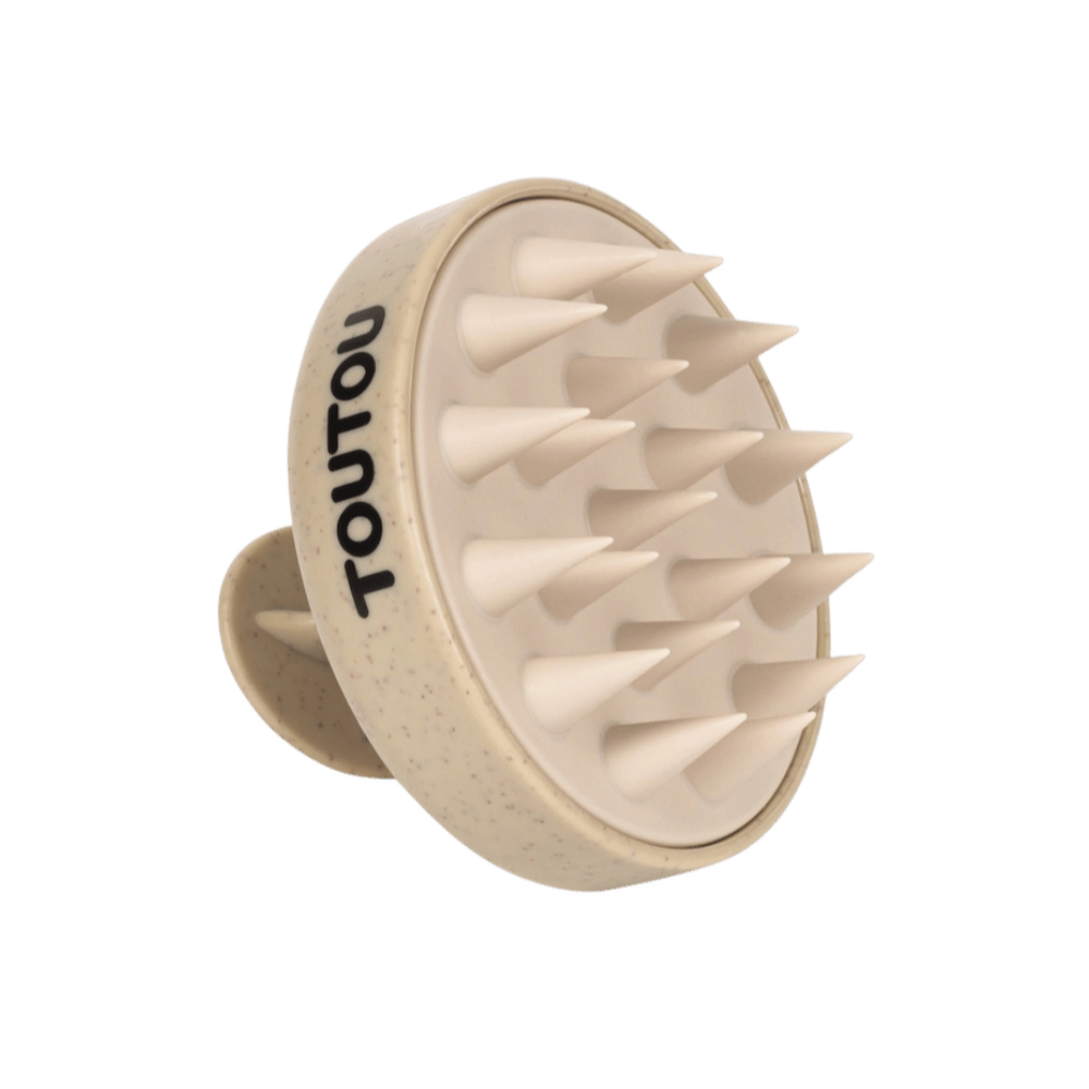 Brosse douche chien en silicone utilisée sous la douche