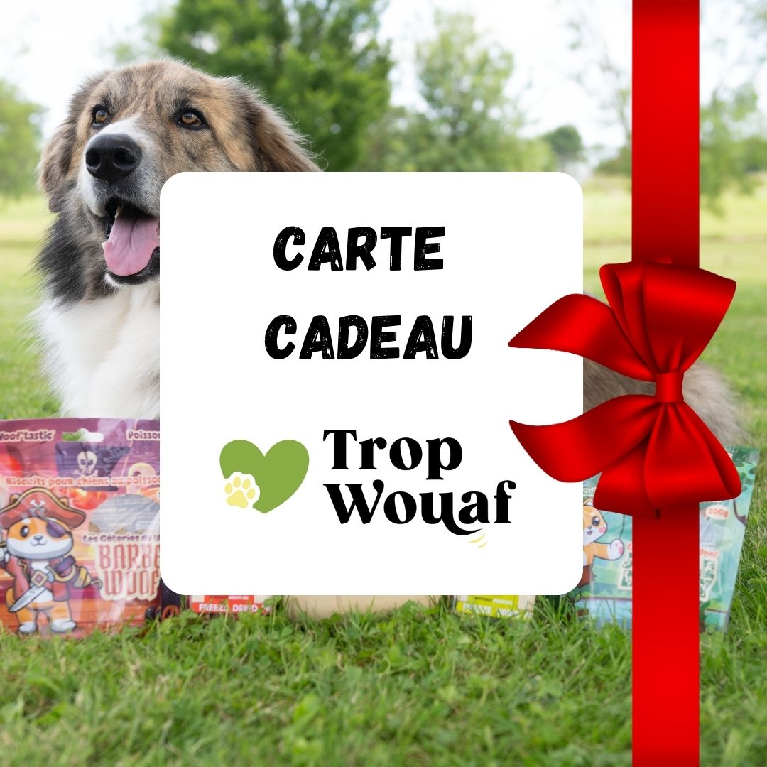 carte cadeau Trop Wouaf – offrir un cadeau original pour chien