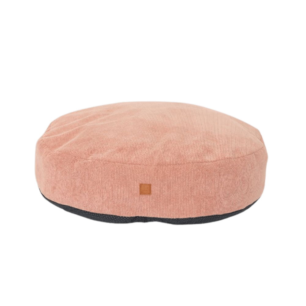 Coussin chien dehoussable en velours côtelé tendance