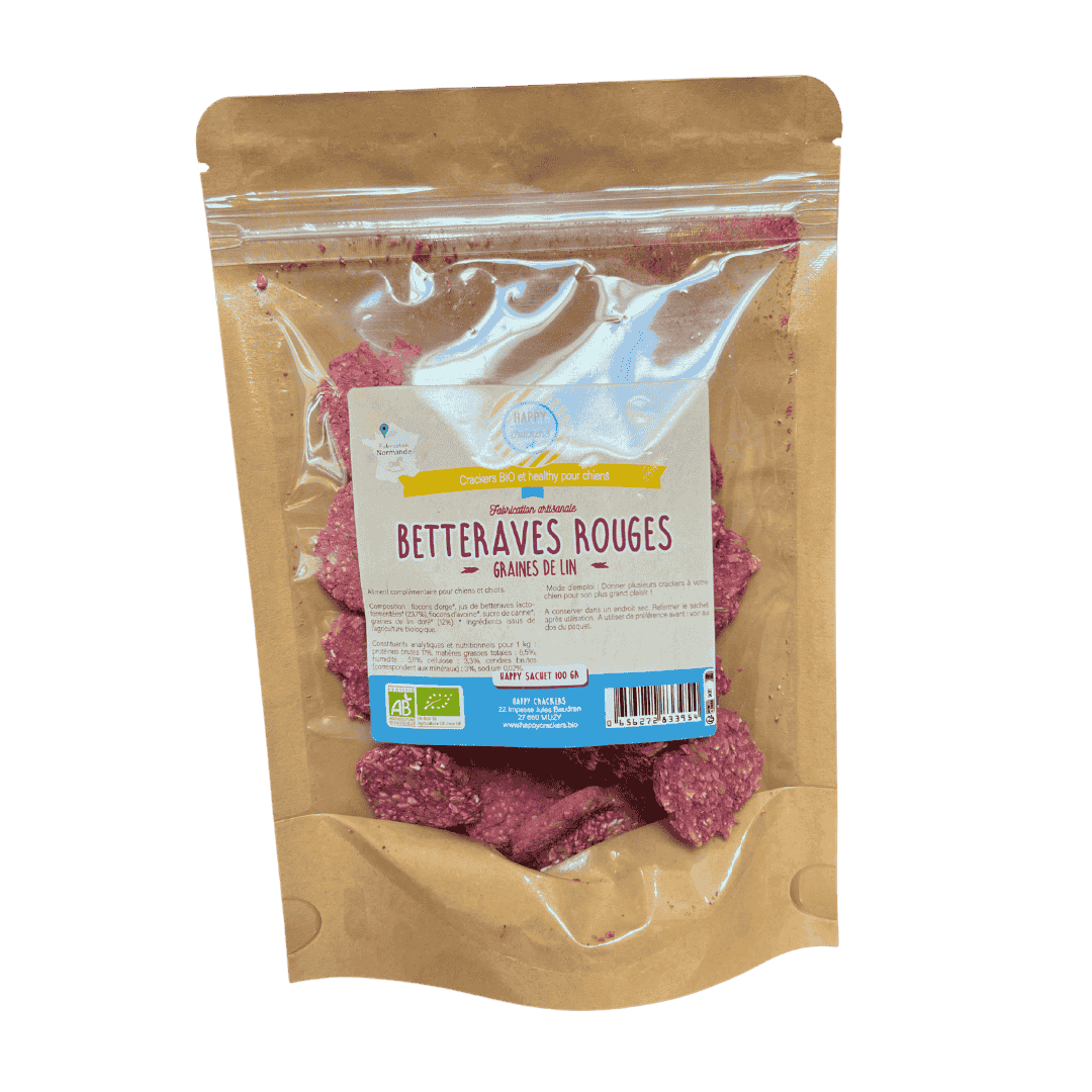 Crackers pour chien à la betterave rouge – détox bio