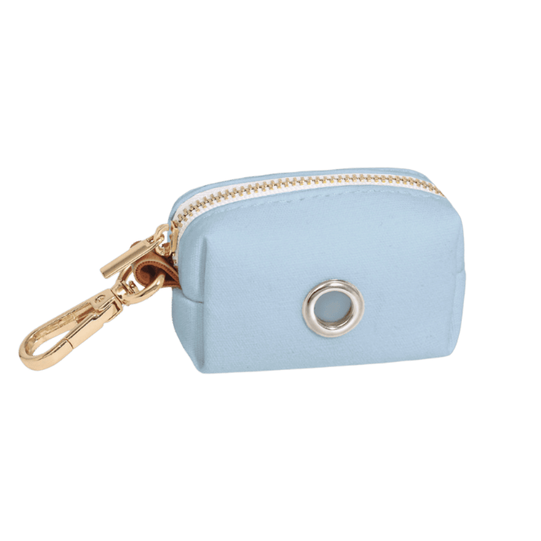 Distributeur sacs pour déjections canines en toile – coloris bleu Sunny Tails