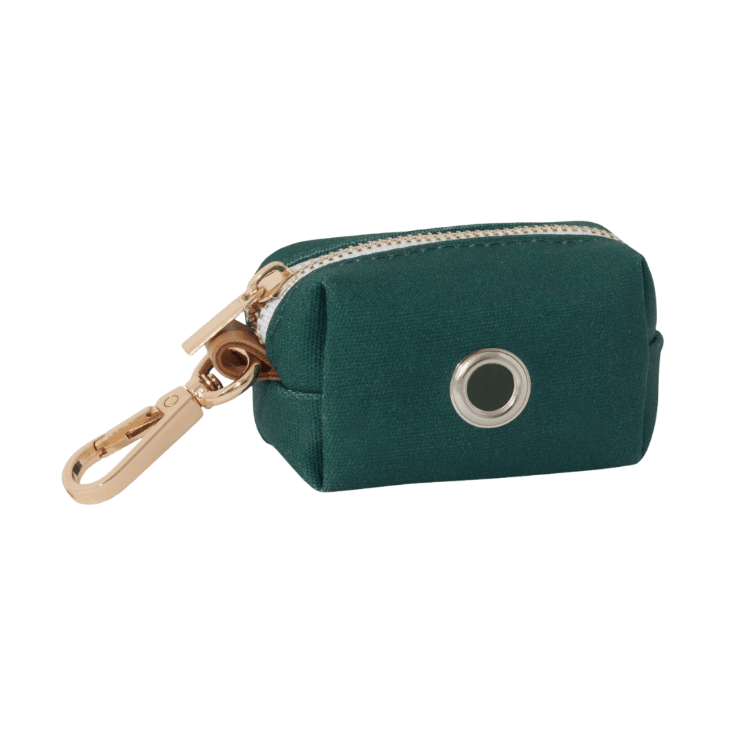 Distributeur sacs pour déjections canines en toile – coloris vert Sunny Tails