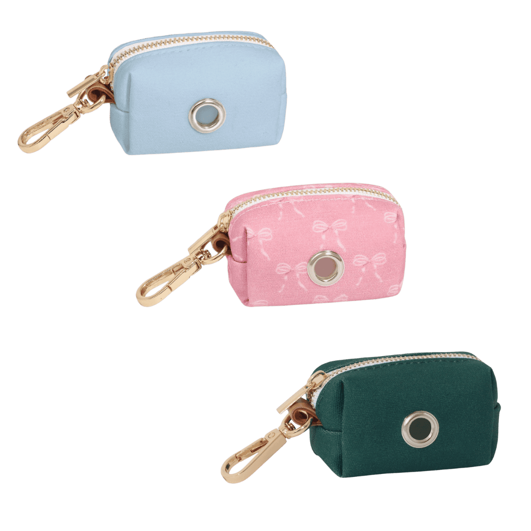 Distributeur sacs pour déjections canines en toile – disponible en 3 coloris