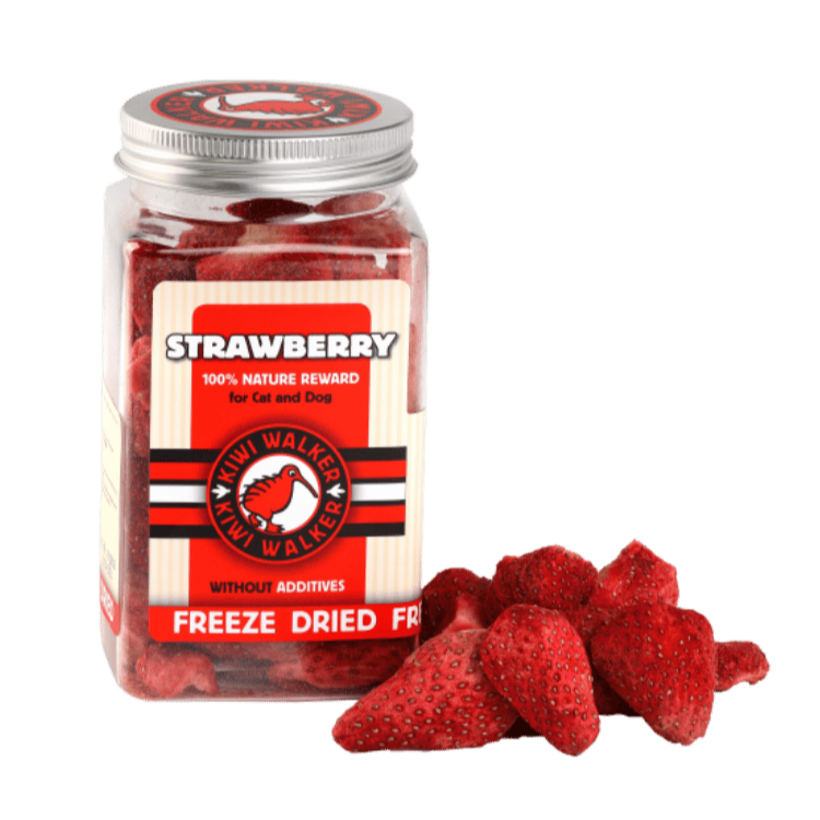 Friandises lyophilisées pour chien goût fraise