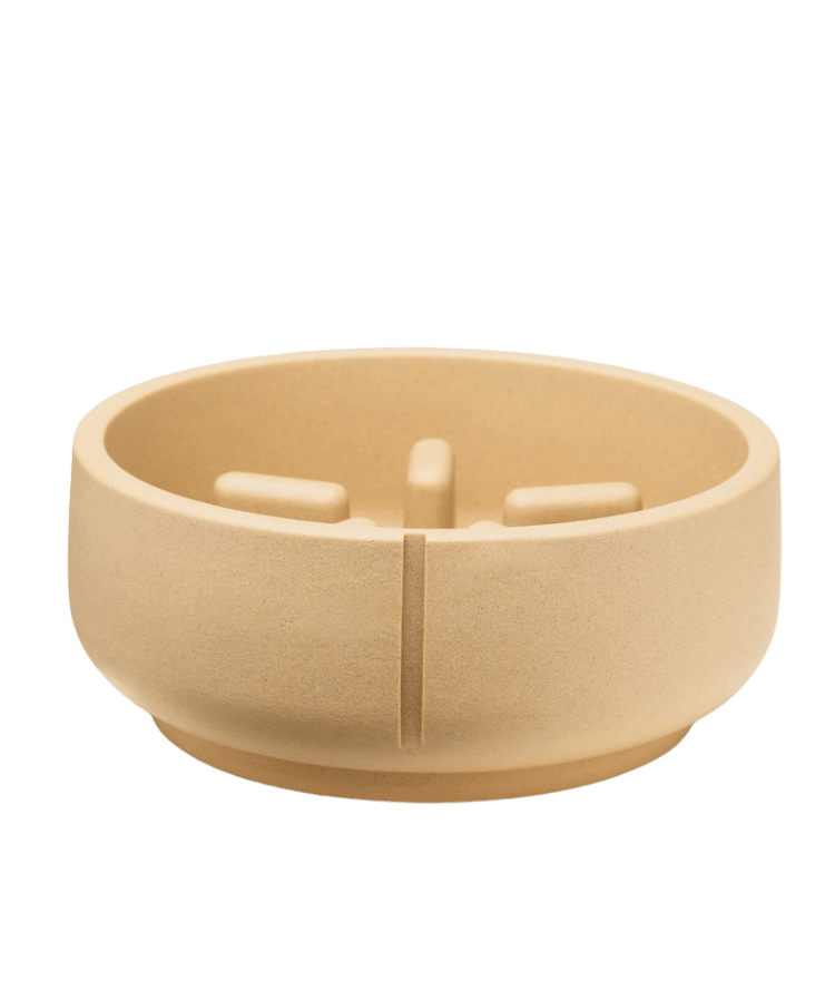 Gamelle chien anti-glouton, bol en sable robuste pour ralentir l’ingestion des repas