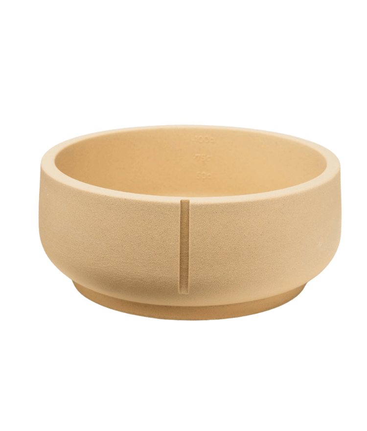 Gamelle chien artisanale en sable naturel, robuste et antidérapante, solide