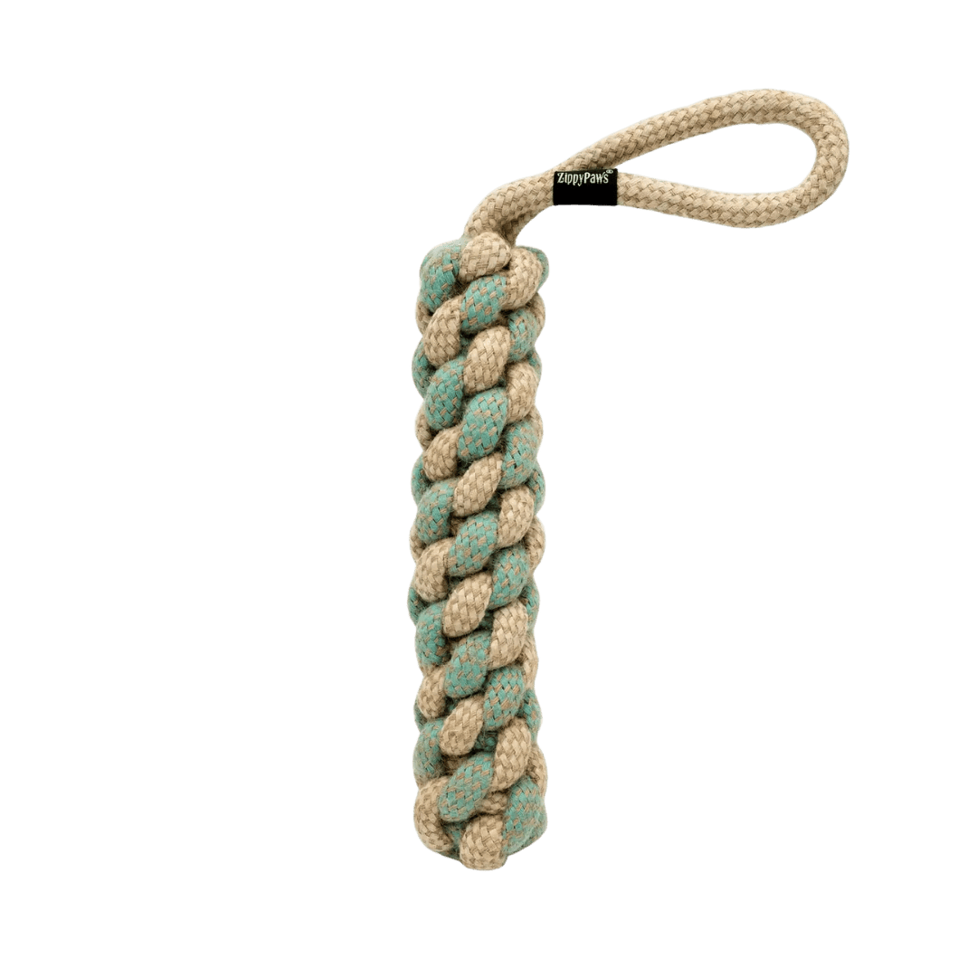 Jouet chien à tirer ZippyPaws ecoZippy  en coton et jute