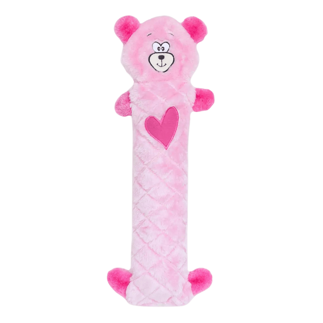 Jouet chien Saint-Valentin ours rose Jigglerz ZippyPaws