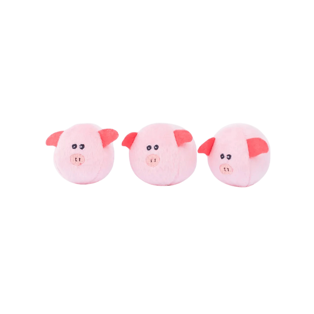 ZippyPaws Pig Barn – grange interactive avec cochons à couineur pour chien