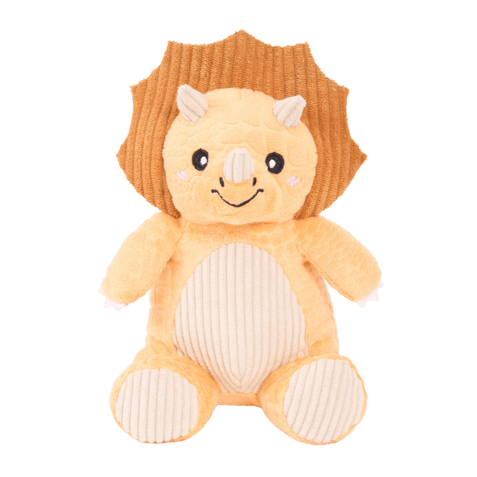 Jouet dinosaure pour chien ecoZippy Triceratops ZippyPaws avec rembourrage recyclé