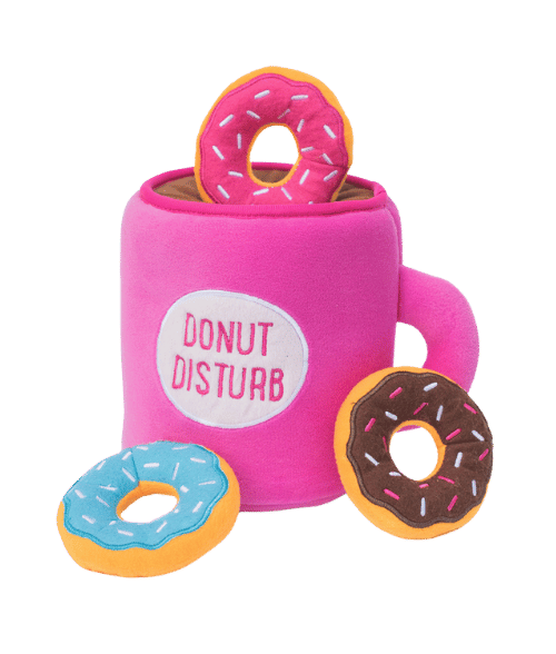 Jouet interactif pour chien Zippy Burrow Café & Donuts