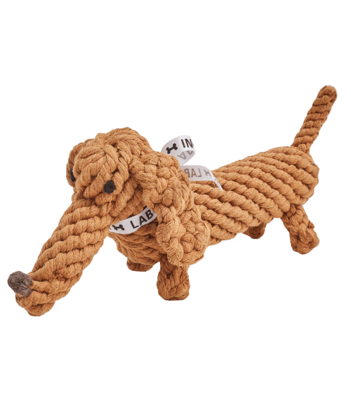 Jouet teckel chien résistant et doux