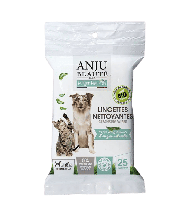 Lingette pour chien bio à l’aloé vera