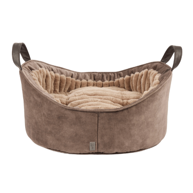 lit pour petit chien ergonomique avec coussin réversible