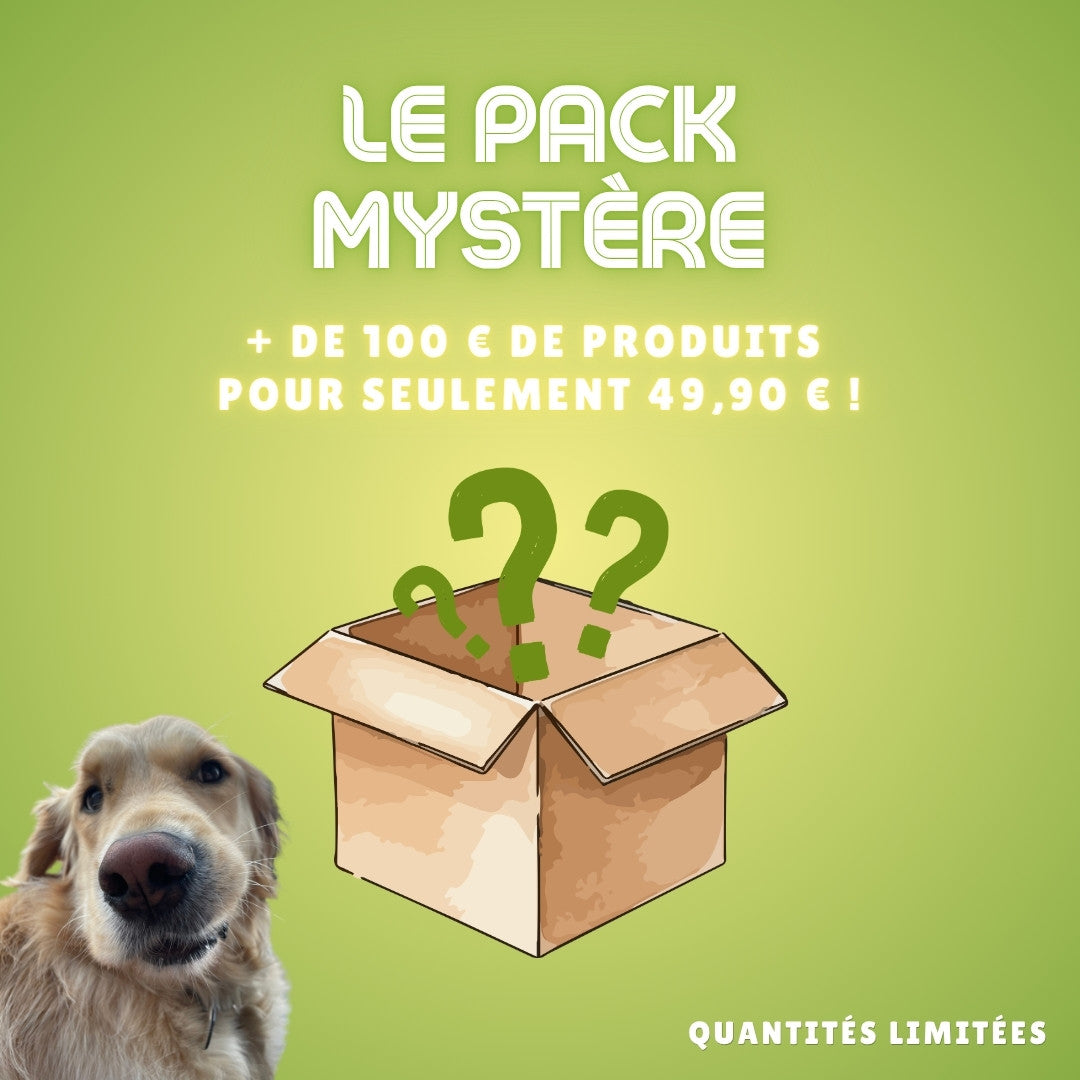 pack mystere chien box surprise produits premium trop wouaf