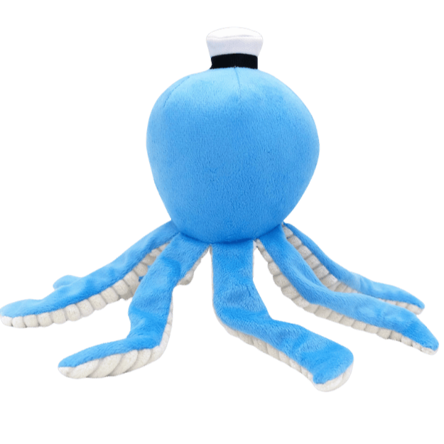jouet en peluche pour chien forme pieuvre rigolote