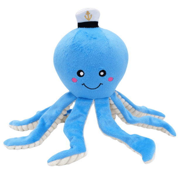 peluche pieuvre pour chien Ollie avec tentacules