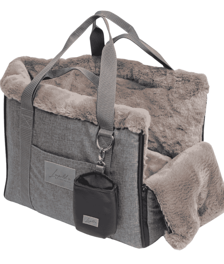 Sac de transport chien chic et moelleux