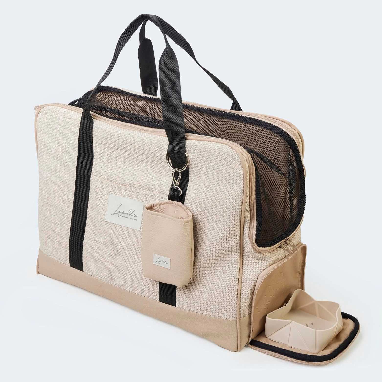 Sac de voyage pour chien avec matelas orthopédique avec gamelle intégrée