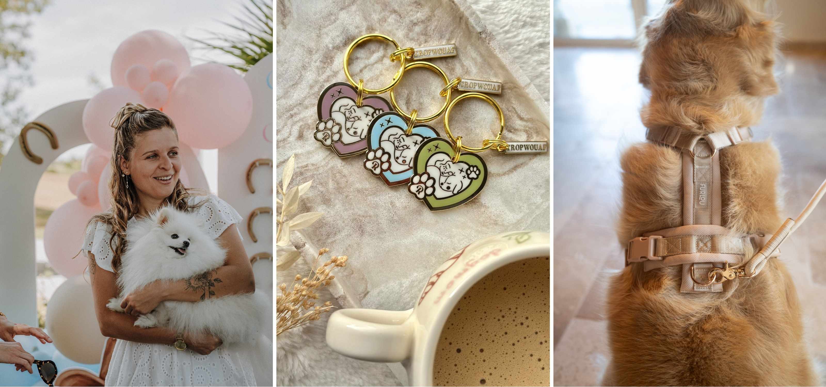 Accessoire pour chien Trop Wouaf, idée cadeau Saint-Valentin chien