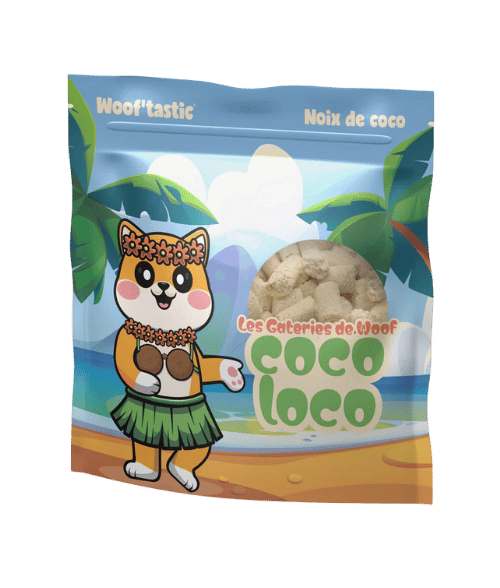 Biscuits chiens noix de coco vegan Coco Loco