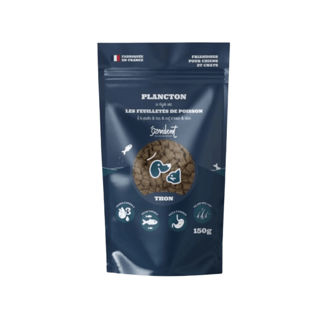 friandise poisson pour chien Plancton Evident en feuilletés naturels