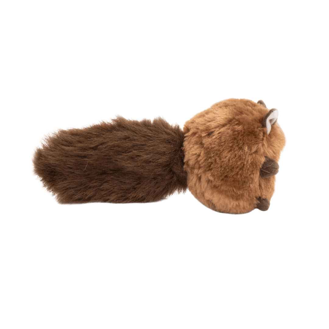 jouet pour chien en forme d’écureuil avec squeaker et queue froissante