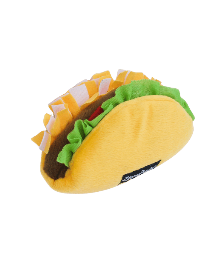 jouet en forme de tacos pour chien gourmand