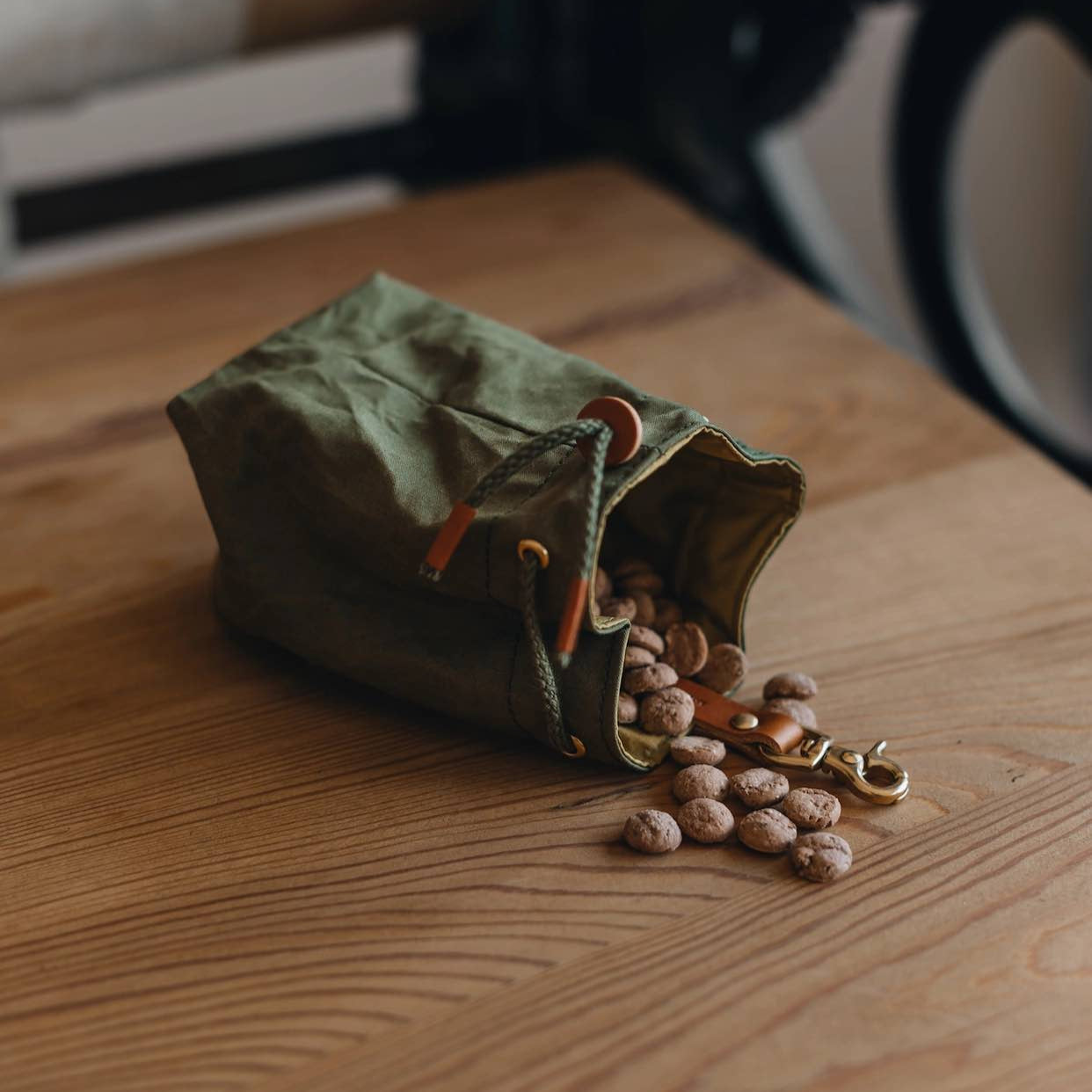 sac à friandises pour chien écologique et lavable