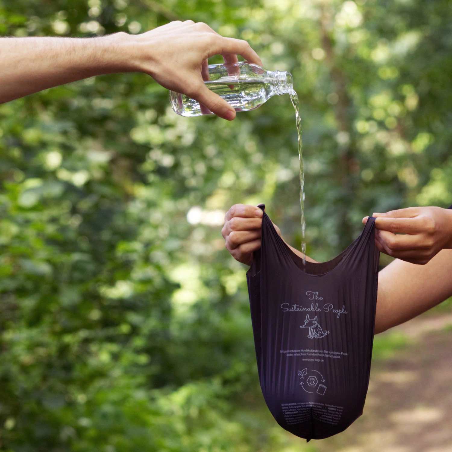 test sac crottes chien compostable 